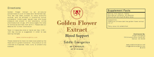Golden Flower Extract - Blood Support