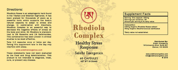 Rhodiola Complex - Healthy Stress Response